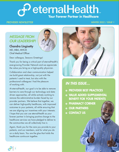 eternalHealth Provider Newsletter Winter 2022