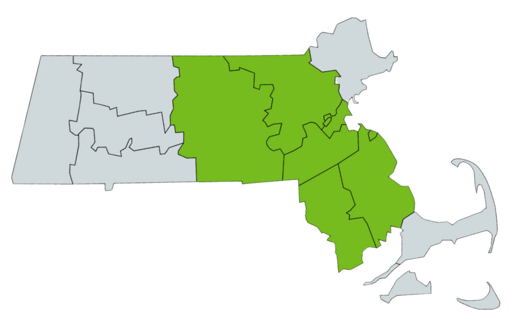 Mapa de Massachusetts