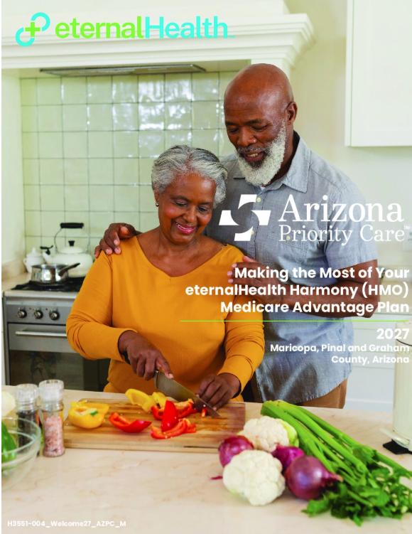 Cover of the eternalHealth Harmony 2027 Member Welcome Kit for Arizona Priority Care members